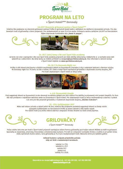 Grilovačky v Šport hoteli