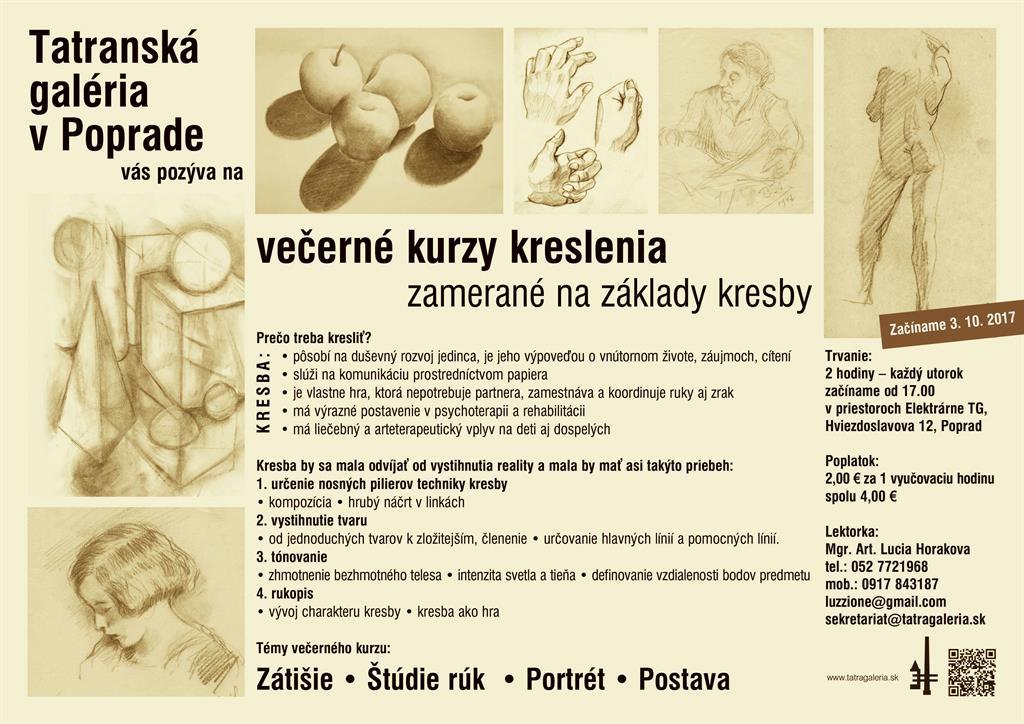 Večerné kurzy kreslenia