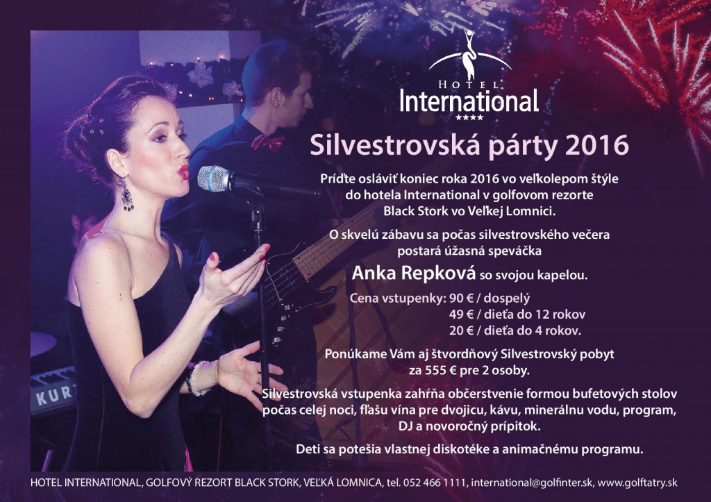 Silvestrovská párty 2016 v hoteli International