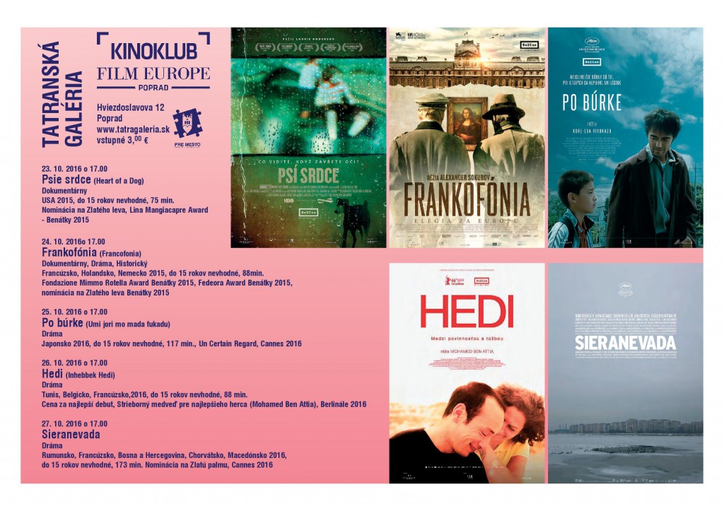 Kinoklub v Tatranskej galérii