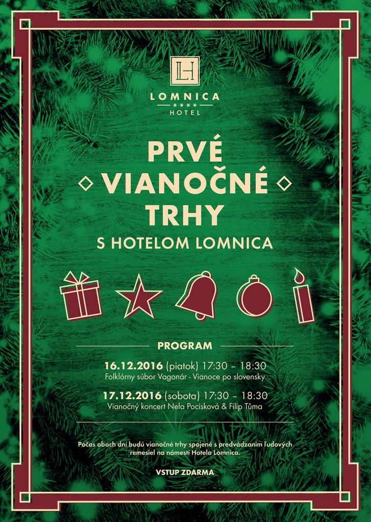 Vianočné trhy pred hotelom Lomnica