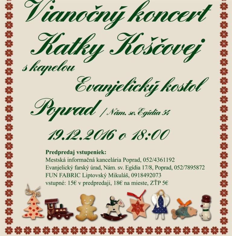 Vianočný koncert Katky Koščovej