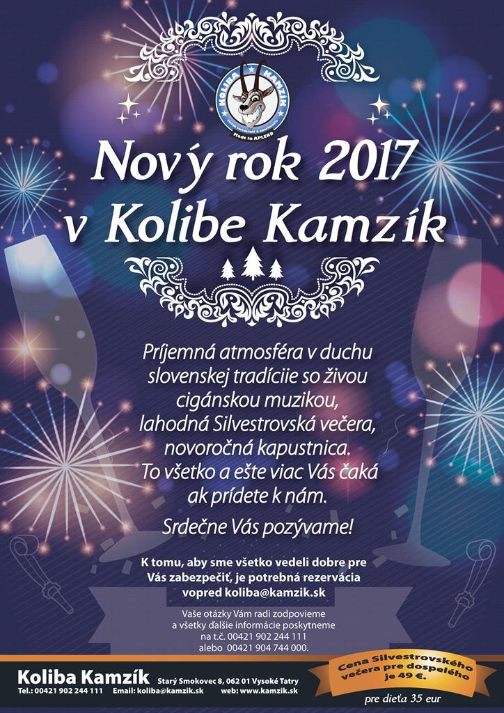 Nový rok 2017 v Kolibe Kamzík