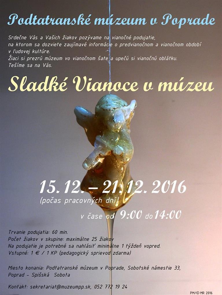 Sladké Vianoce v múzeu