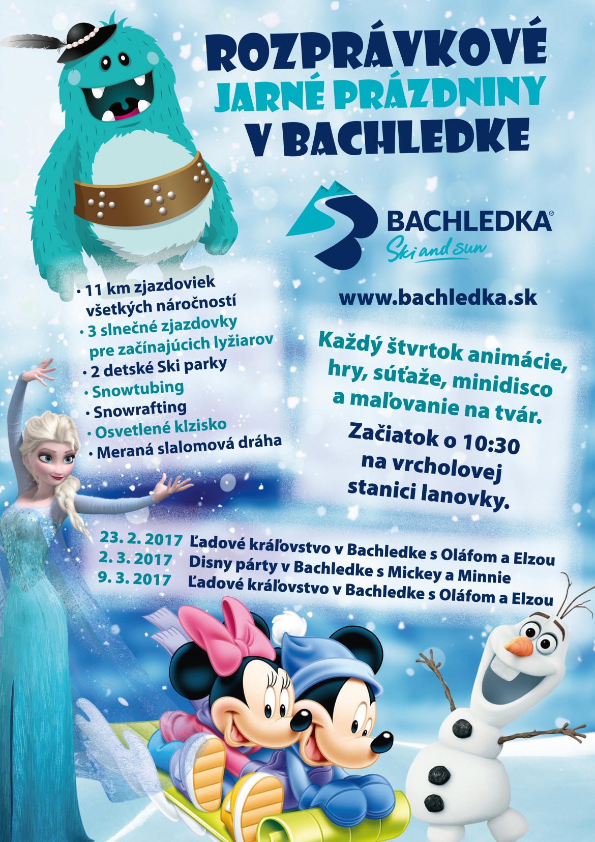 Rozprávkové jarné prázdniny v Bachledke - 09.03.