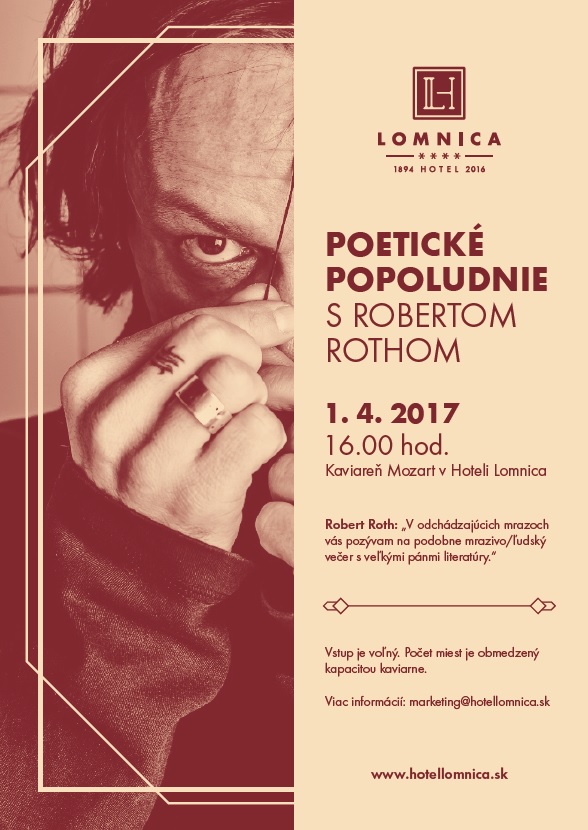 Poetické popoludnie s Robertom Rothom