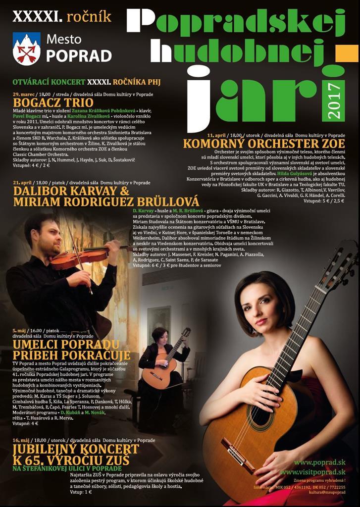 XXXXI. ročník Popradskej hudobnej jari - Príbeh pokračuje