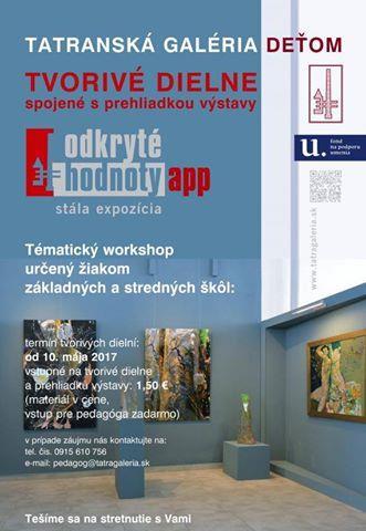 Odkryté hodnoty - tvorivé dielne