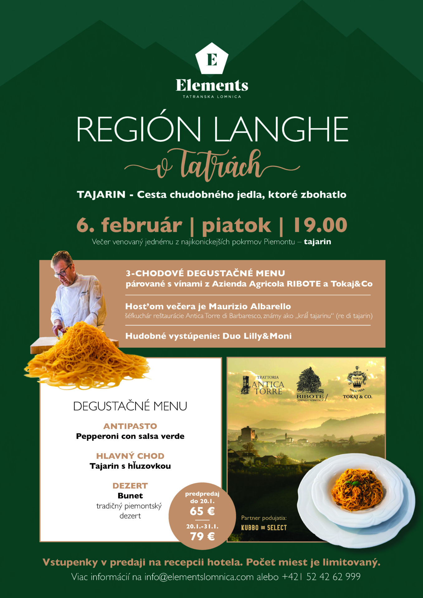 Región LANGHE v Tatrách