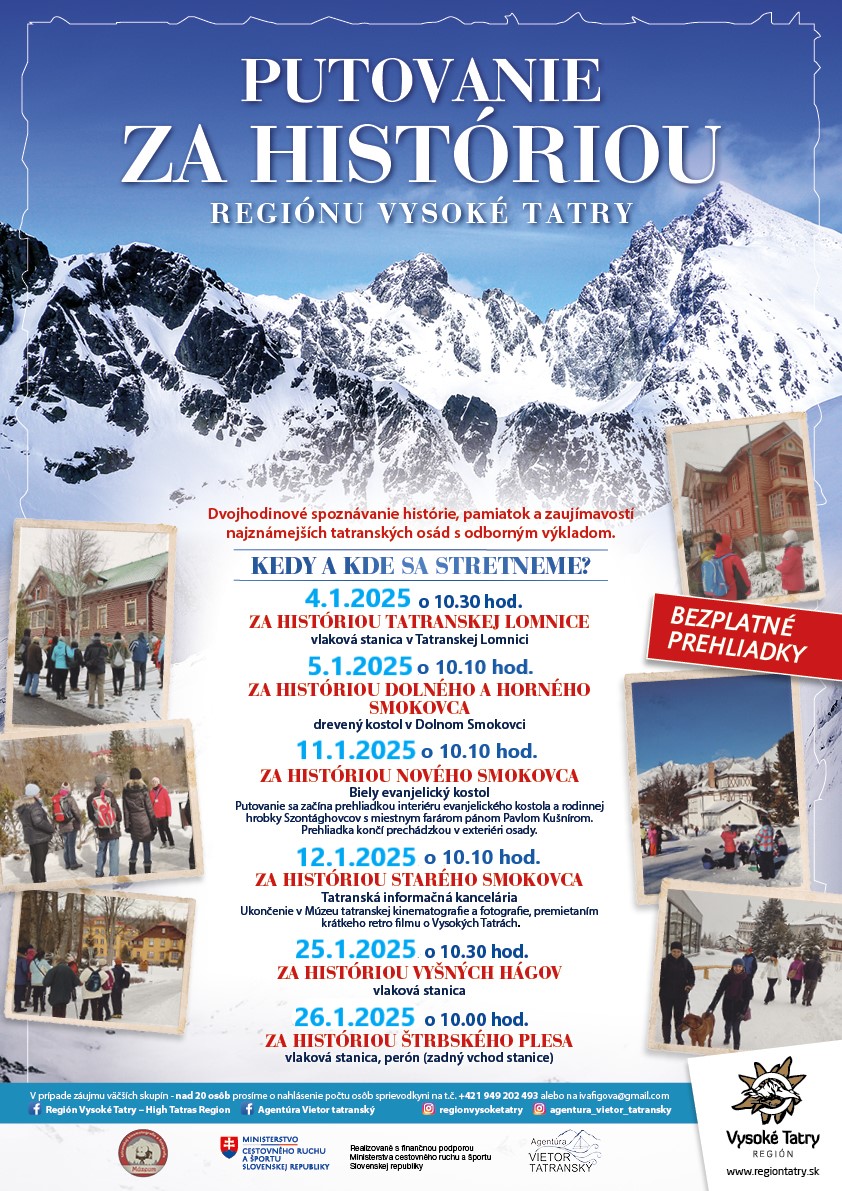 PUTOVANIE ZA HISTÓRIOU REGIÓNU VYSOKÉ TATRY – ŠTRBSKÉ PLESO