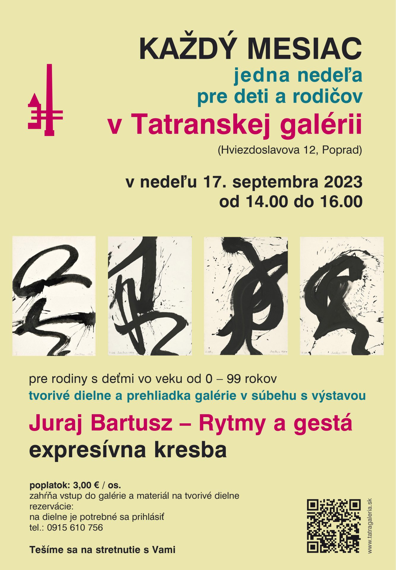 Nedeľné tvorivé dielne EXPRESÍVNA KRESBA