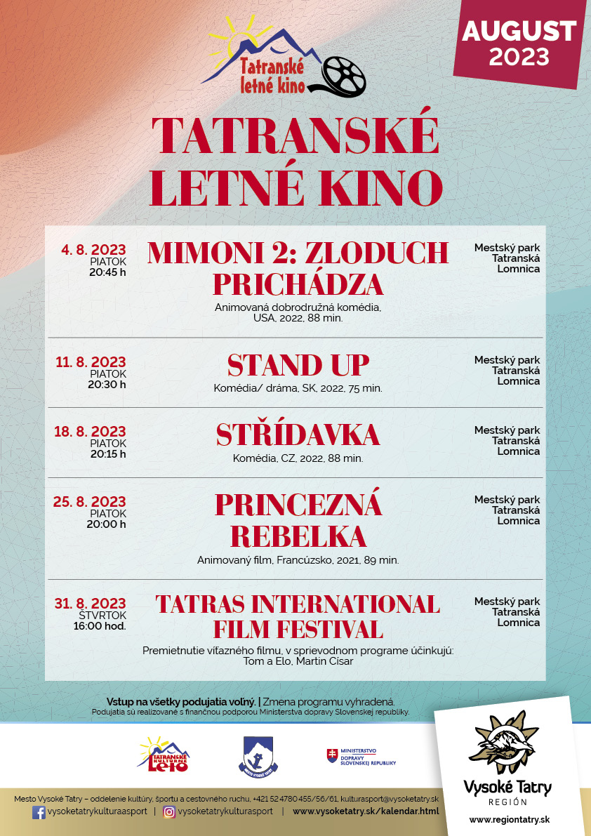 Tatranské kultúrne leto – Tatranské letné kino – STAND UP