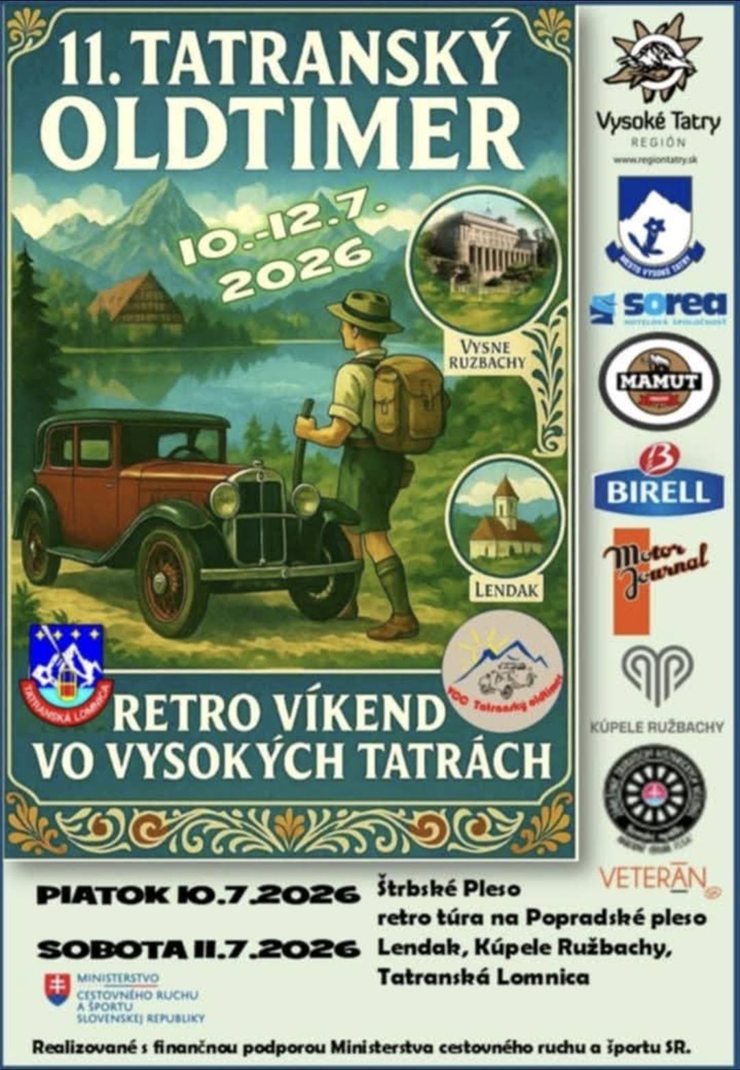 11. Tatranský oldtimer 2026