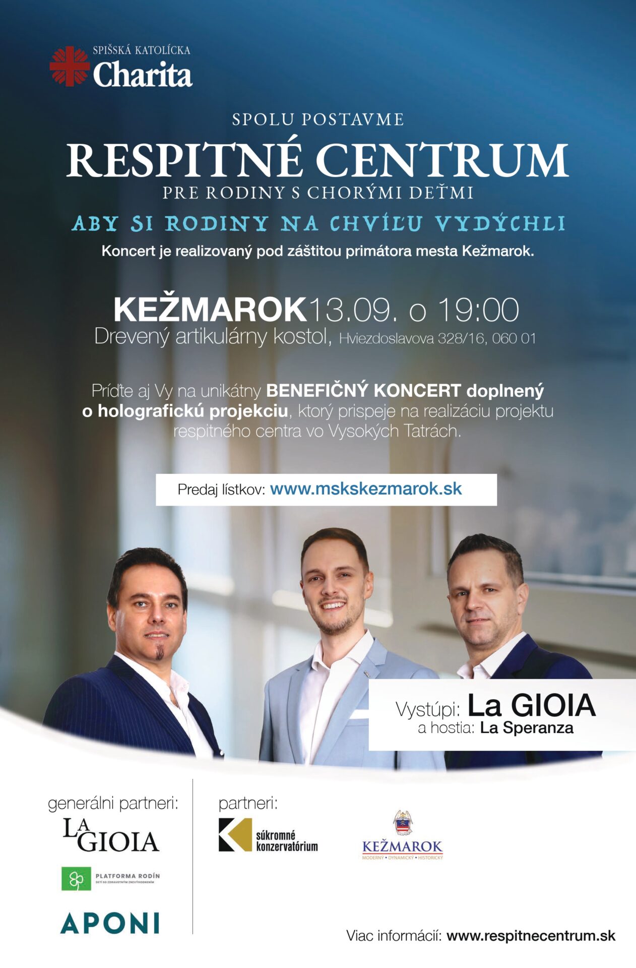 Benefičný koncert – La GIOIA