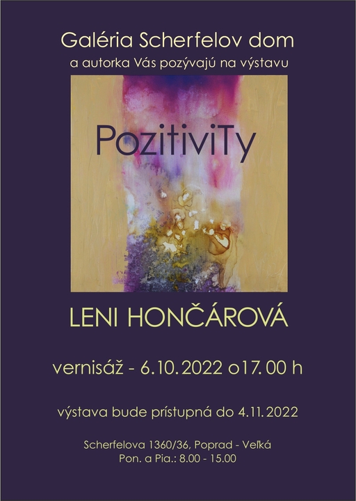 Výstava Leni Hončárová PozitiviTy