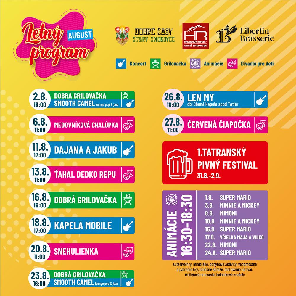 Letný program v Dobrých časoch – august