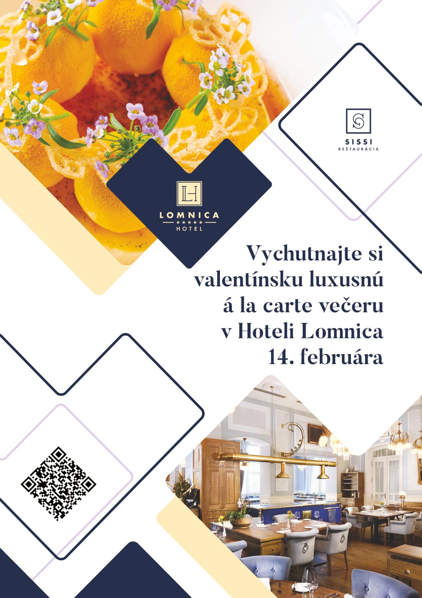 Romantická večera v noblesnej reštaurácii Sissi