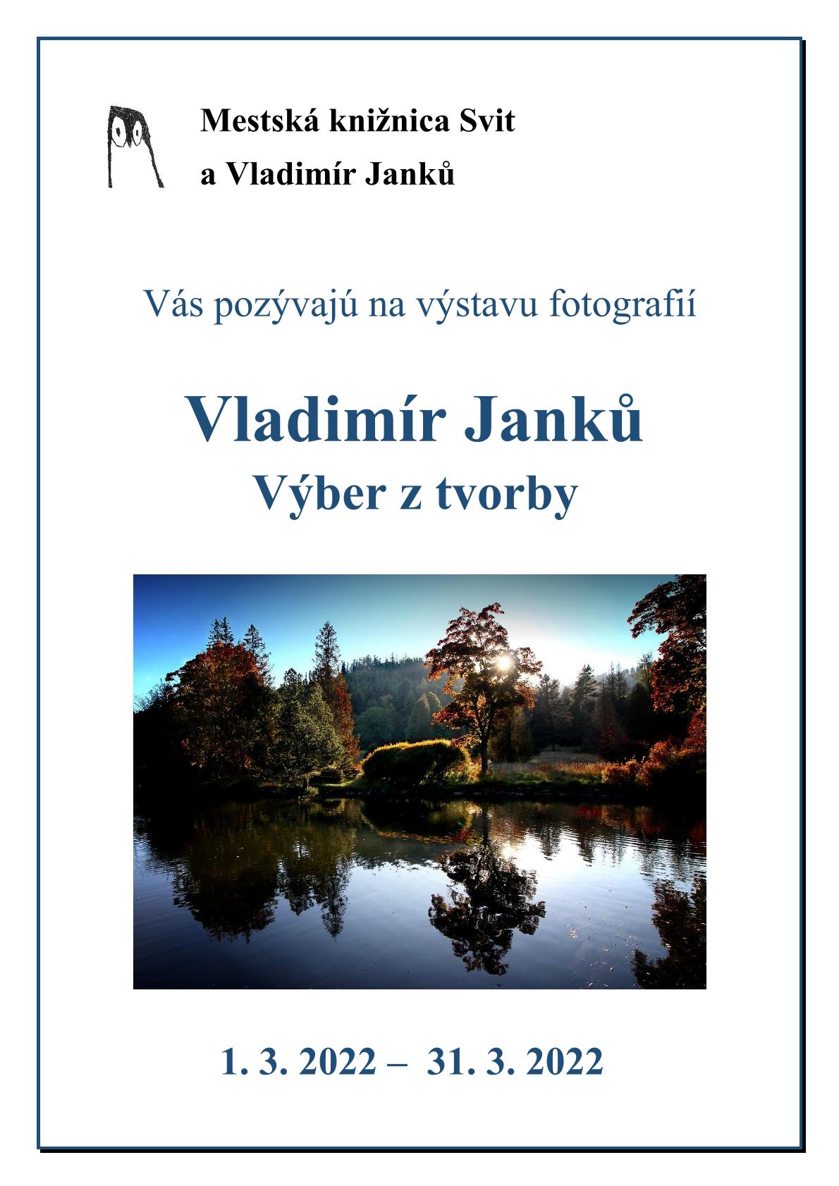VÝSTAVA Vladimír Janků – Výber z tvorby