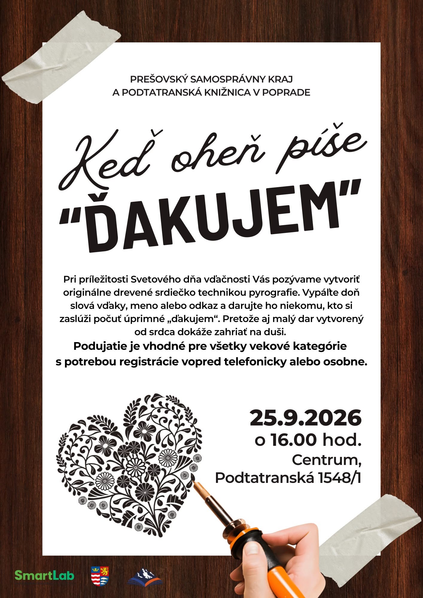 Keď oheň píše ĎAKUJEM