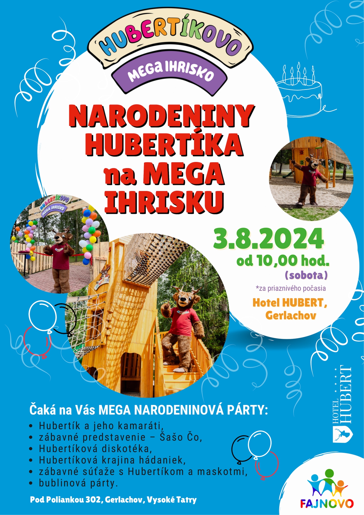 Hubertíkova 1. narodeninová oslava