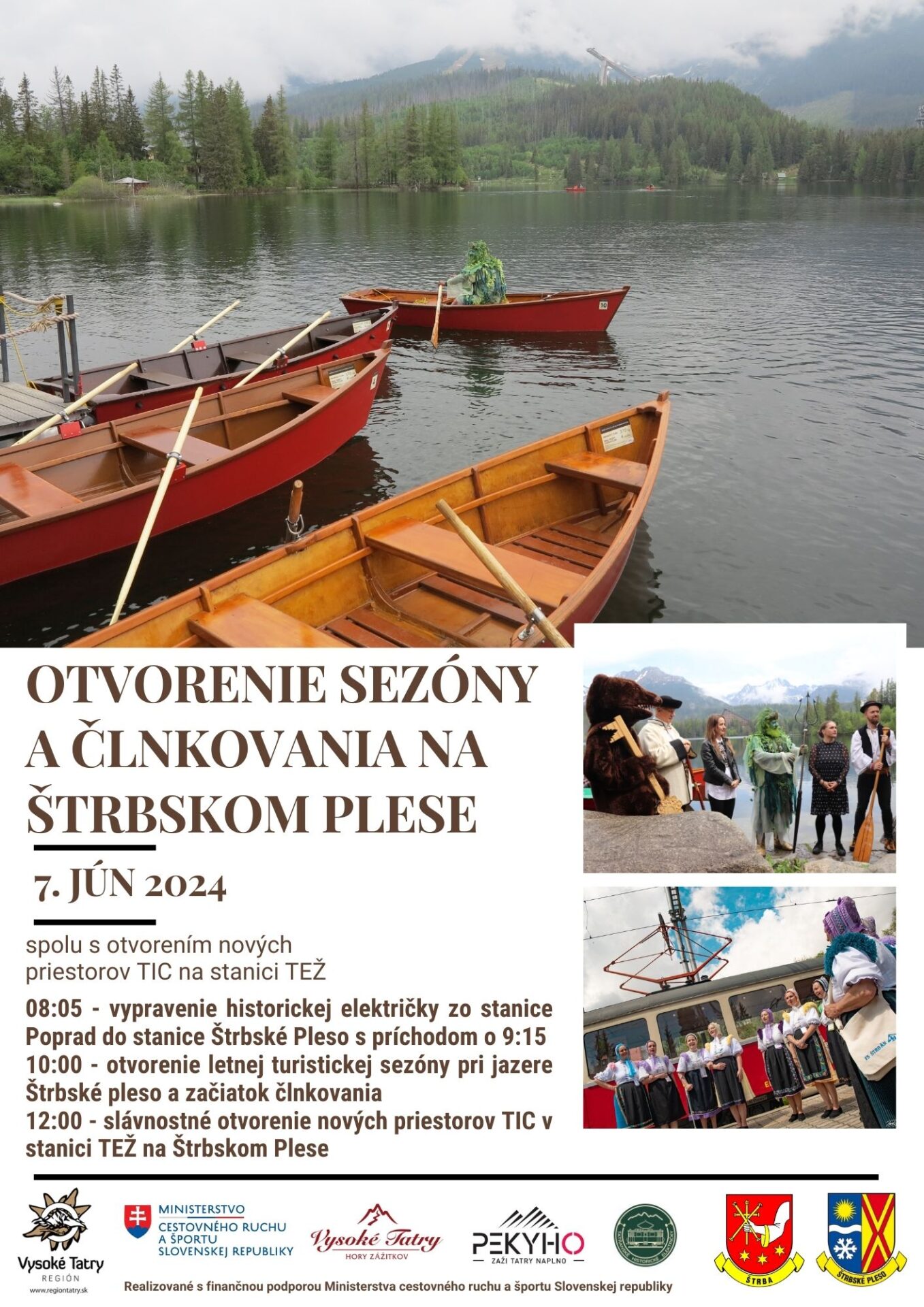Otvorenie sezóny a člnkovania na Štrbskom Plese- PRESUNUTÉ na 14.6.2024