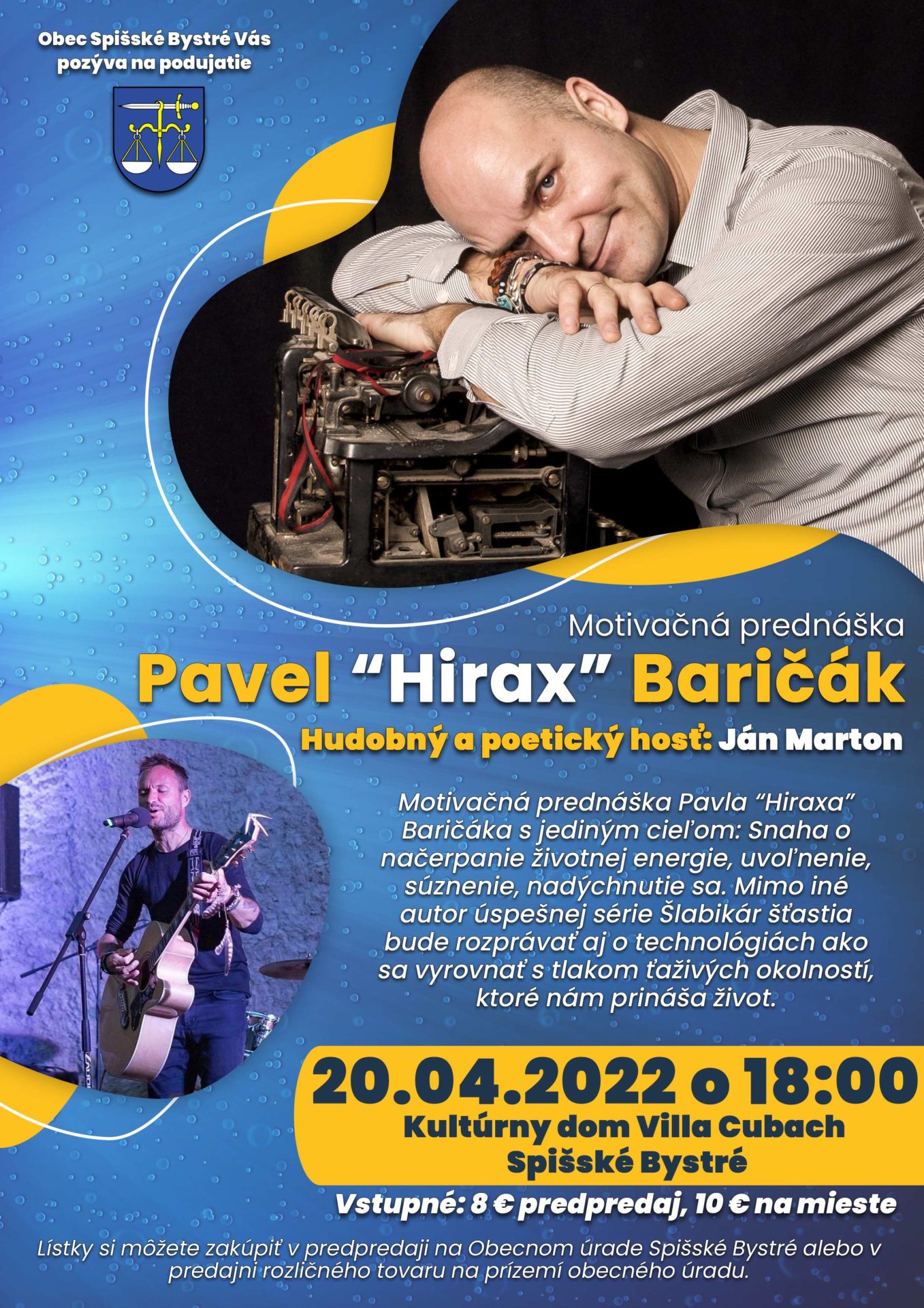 Motivačná prednáška Pavel „Hirax“ Baričák – zmena termínu!