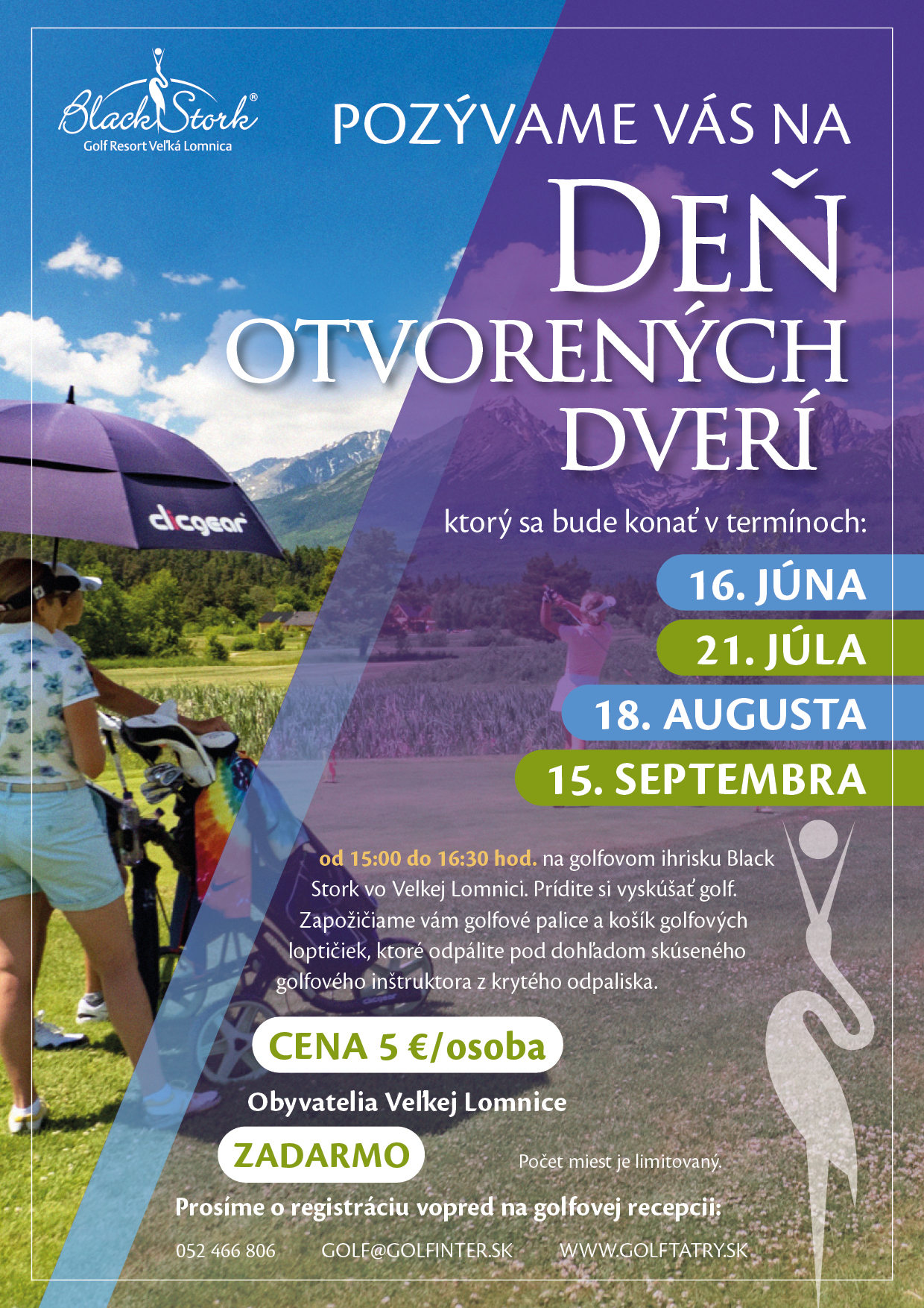 Deň otvorených dverí na golfe