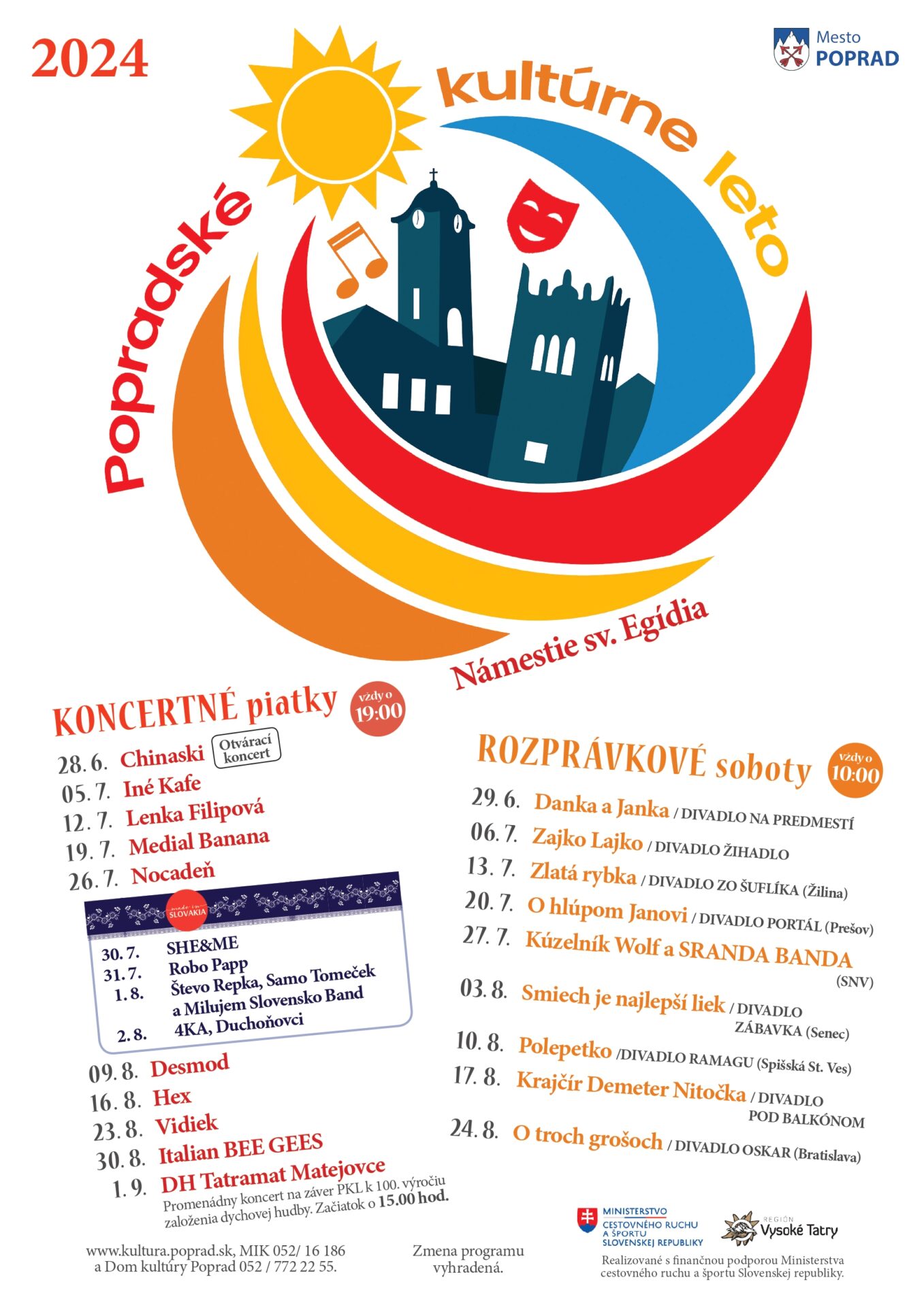 Popradské kultúrne leto – koncertné piatky – LENKA FILIPOVÁ