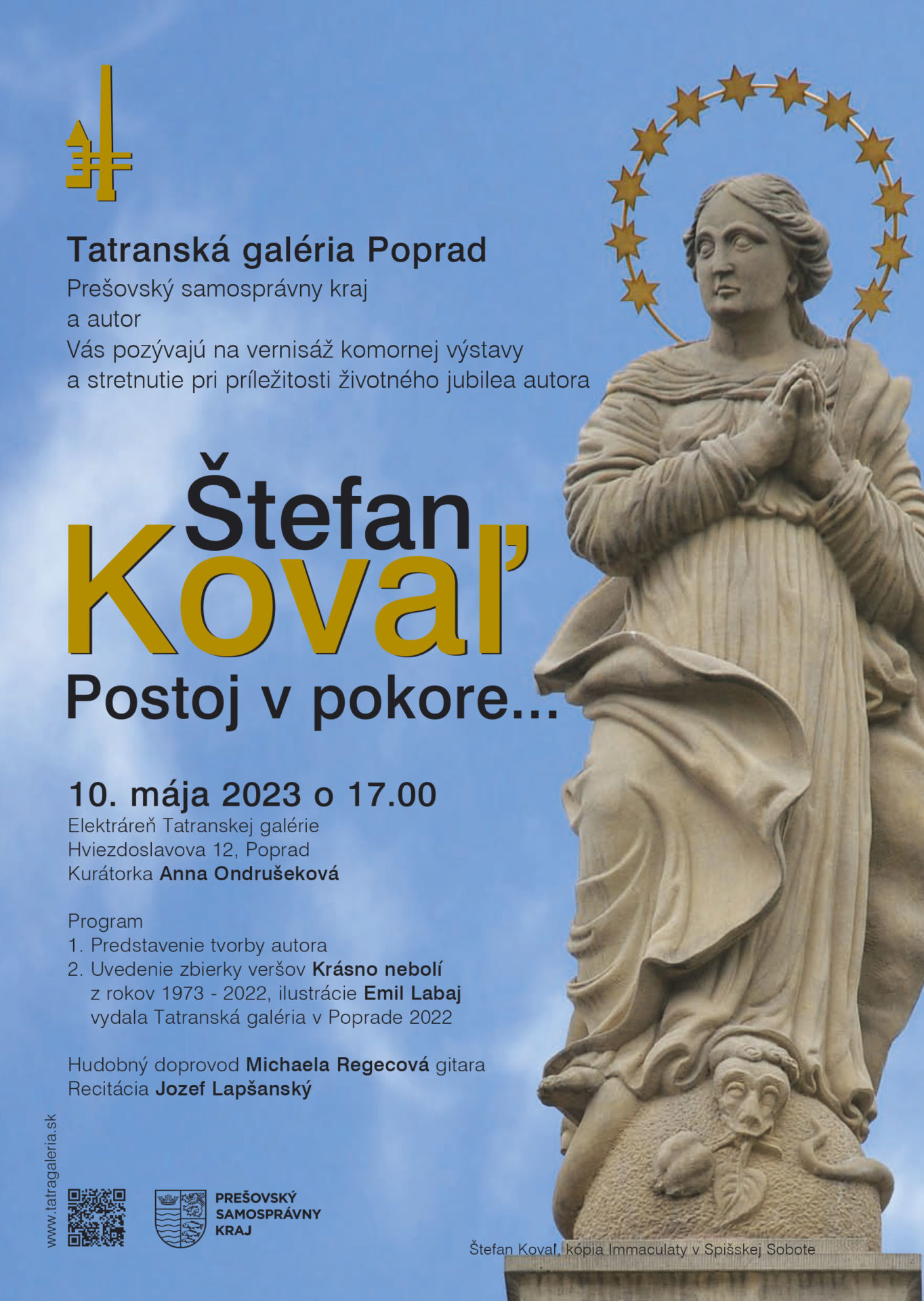 Vernisáž výstavy Štefan Kovaľ – Postoj v pokore