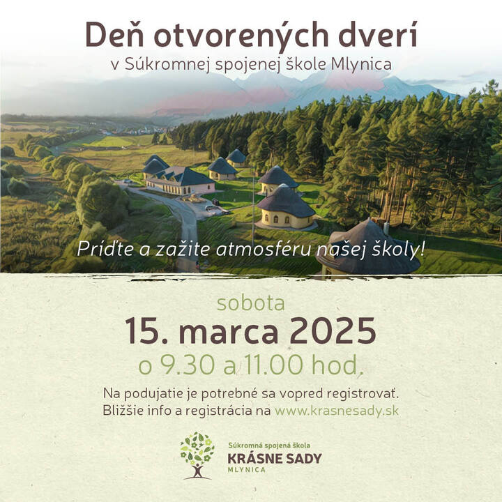 Deň otvorených dverí – SSŠ Krásne Sady Mlynica