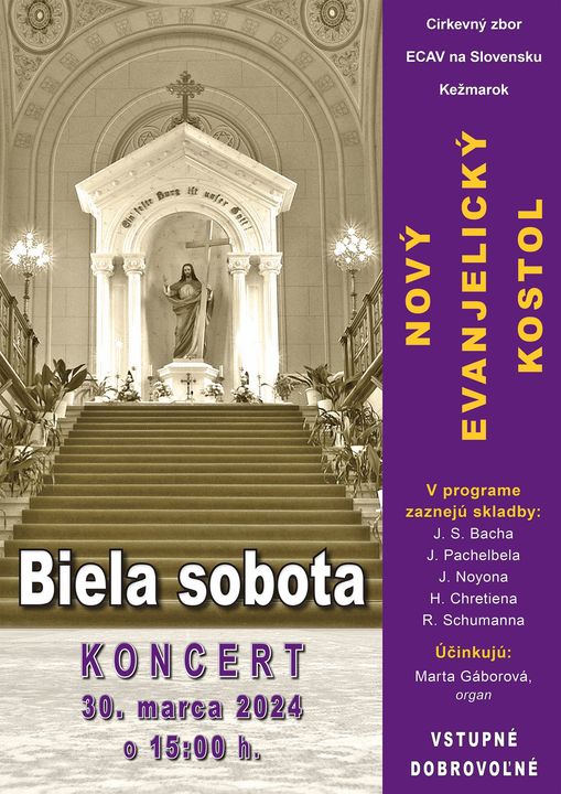Koncert na Bielu Sobotu v Kežmarku
