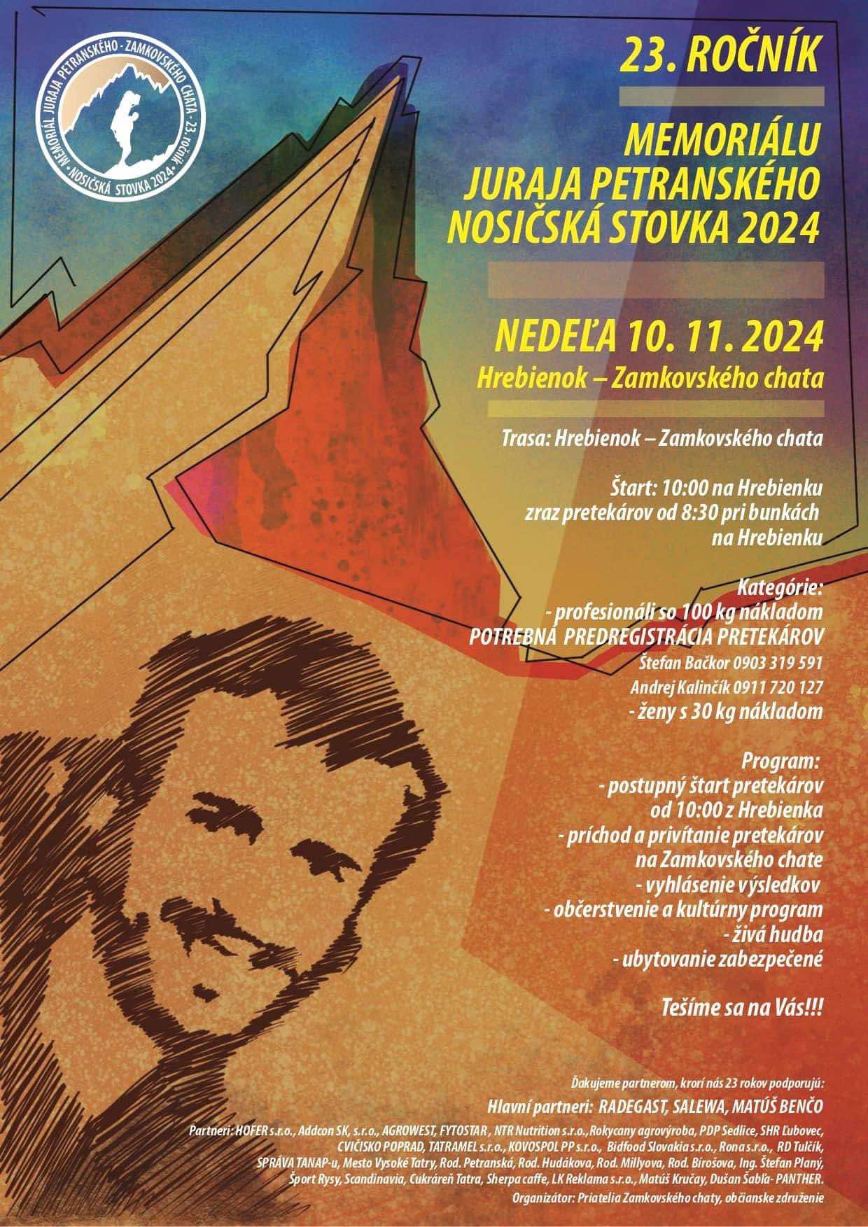 23. ročník Memoriálu Juraja Petranského – Nosičská stovka 2024