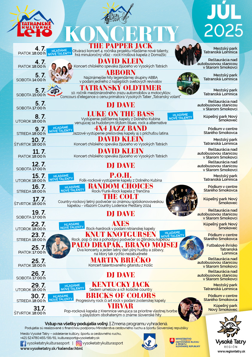 Tatranské kultúrne leto – Koncerty – AXES