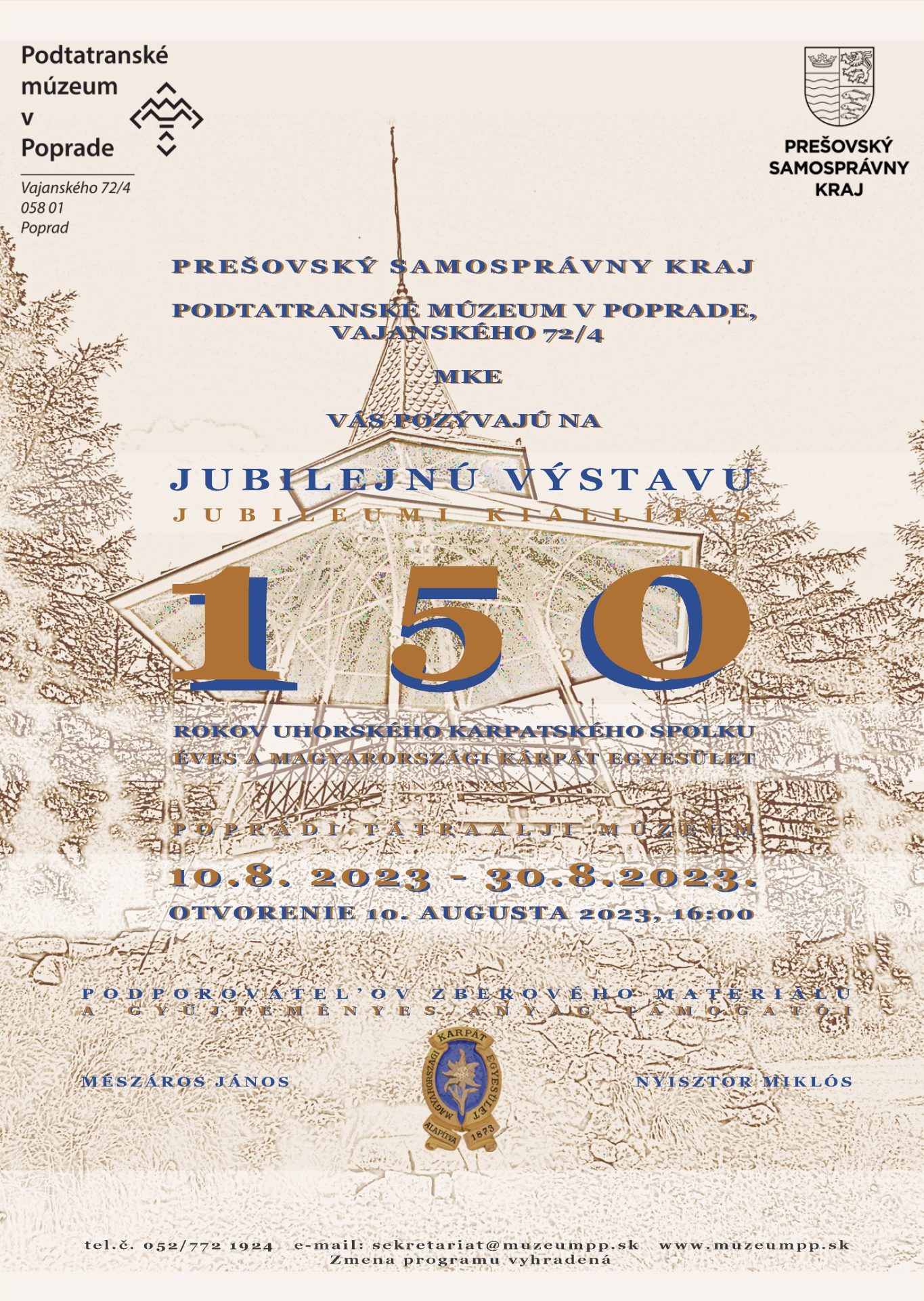 150 rokov Uhorského karpatského spolku