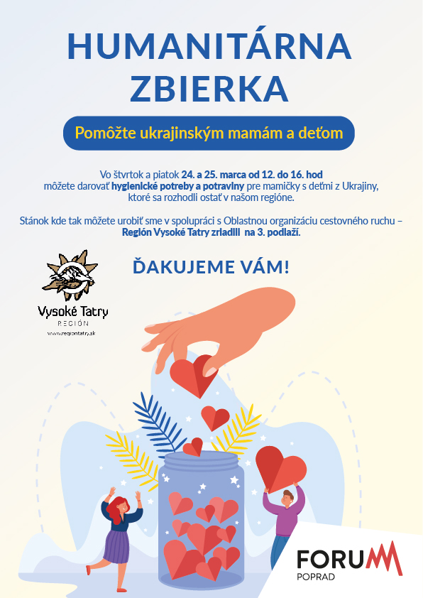 Humanitárna zbierka pre ukrajinské mamy a deti