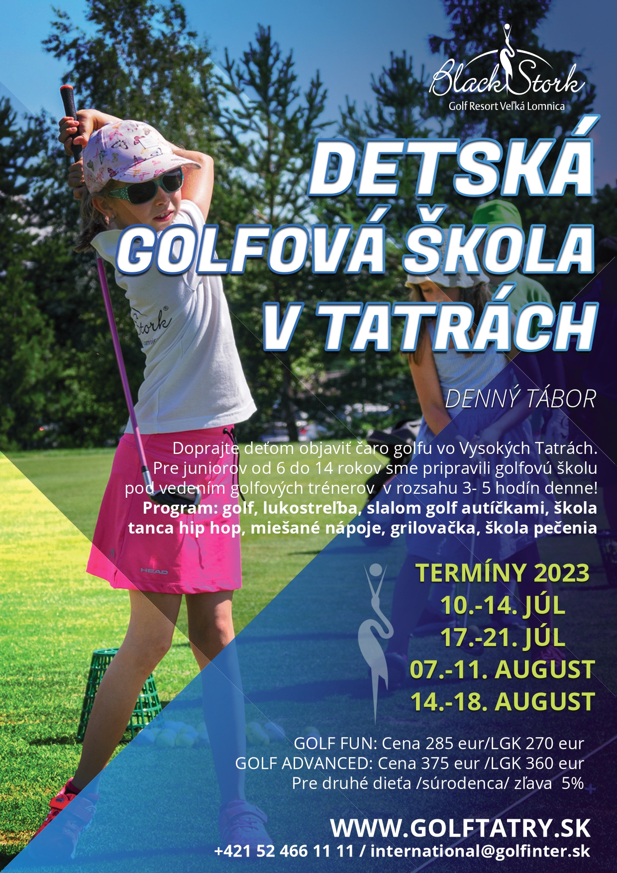 Denný Tábor – Detská Golfová škola