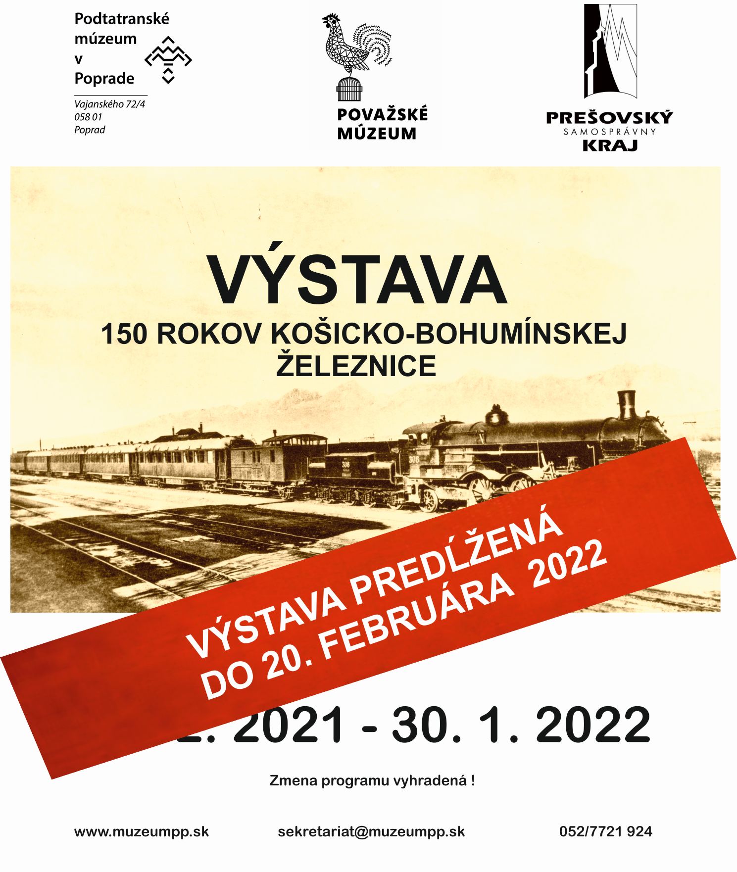 Výstava – 150 rokov Košicko-bohumínskej železnice