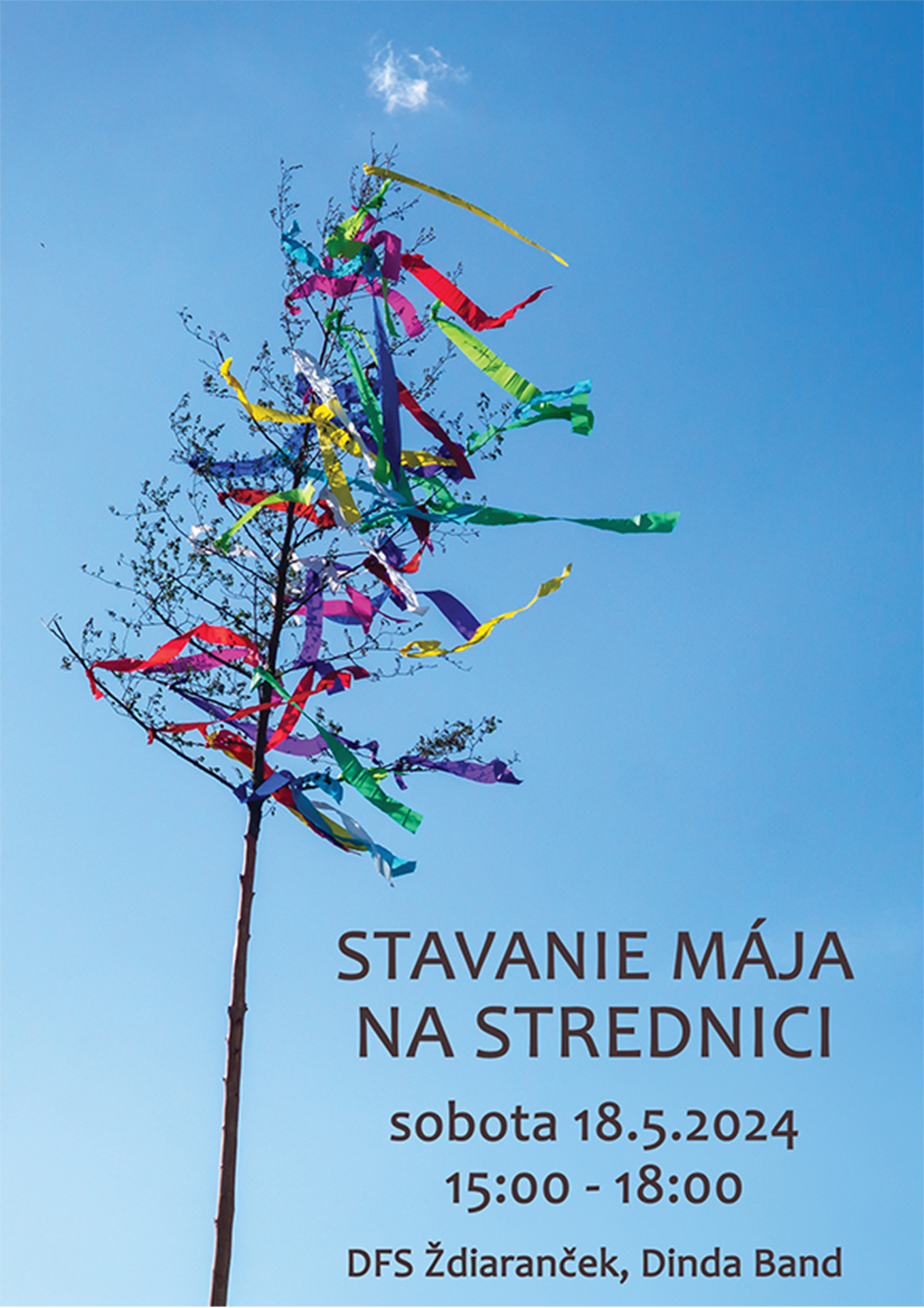Stavanie mája na Strednici