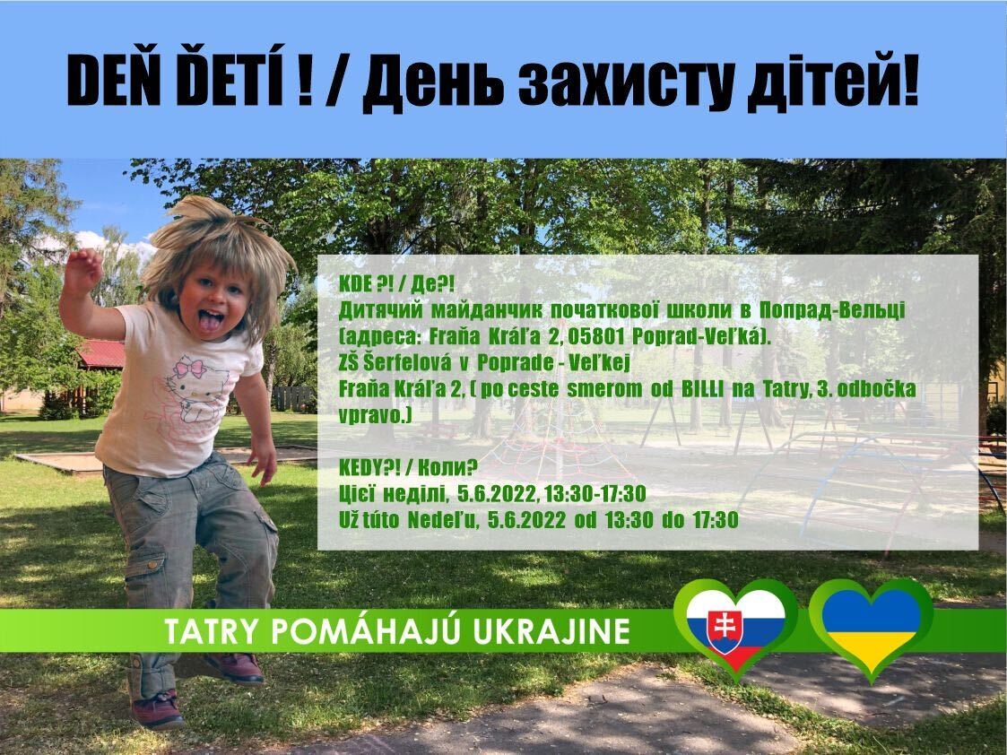 Tatry pomáhajú Ukrajine – DEŇ DETÍ