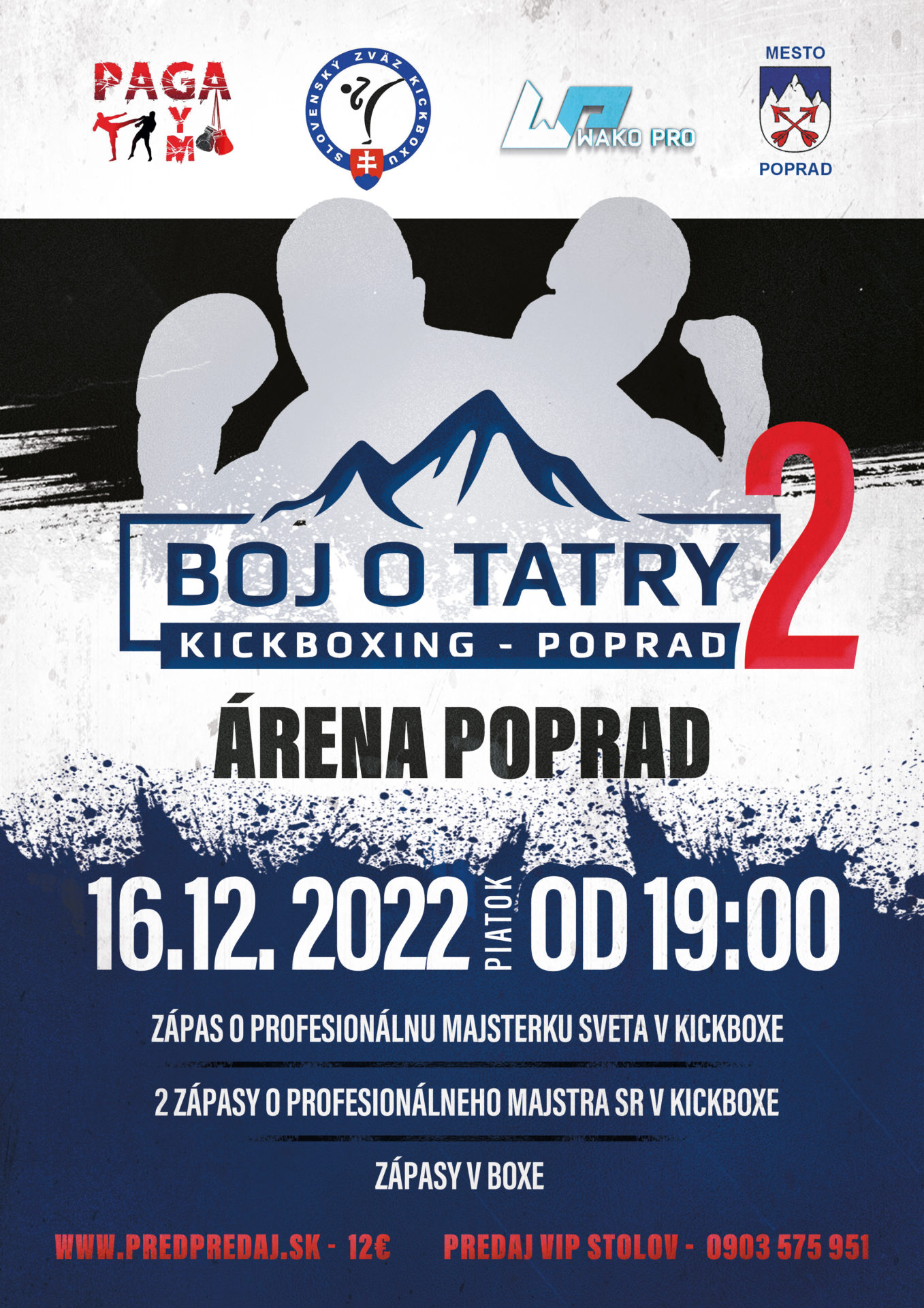 BOJ O TATRY – kickboxing Poprad