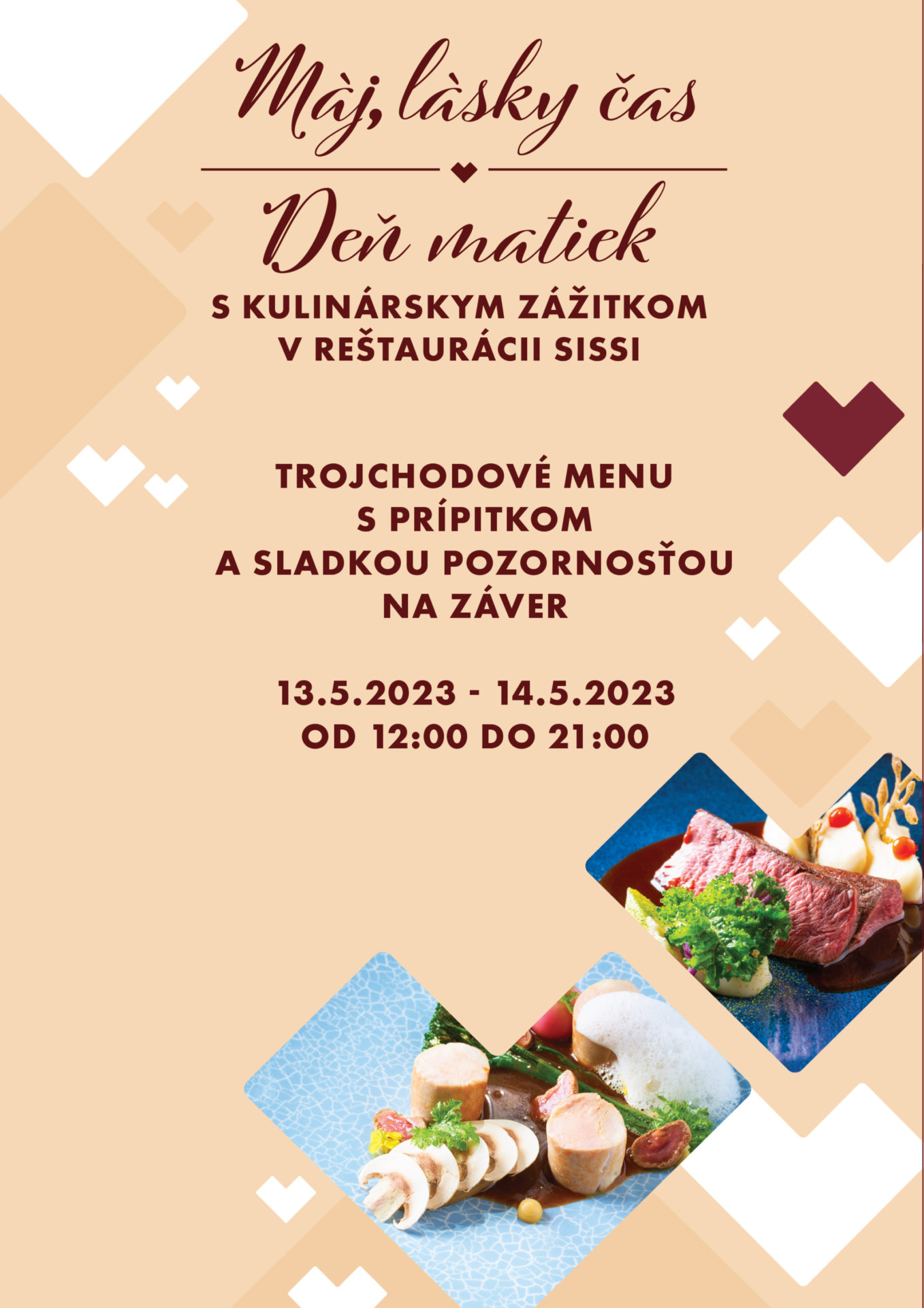 Deň matiek s kulinárskym zážitkom v reštaurácii Sissi