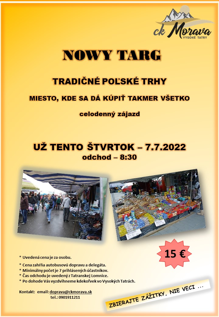 Výlet – NOWY TARG