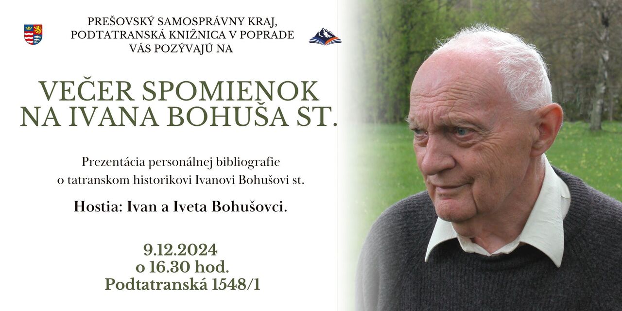 Večer spomienok na Ivana Bohuša st.