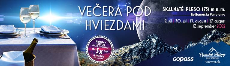 Večera pod hviezdami – Skalnaté Pleso