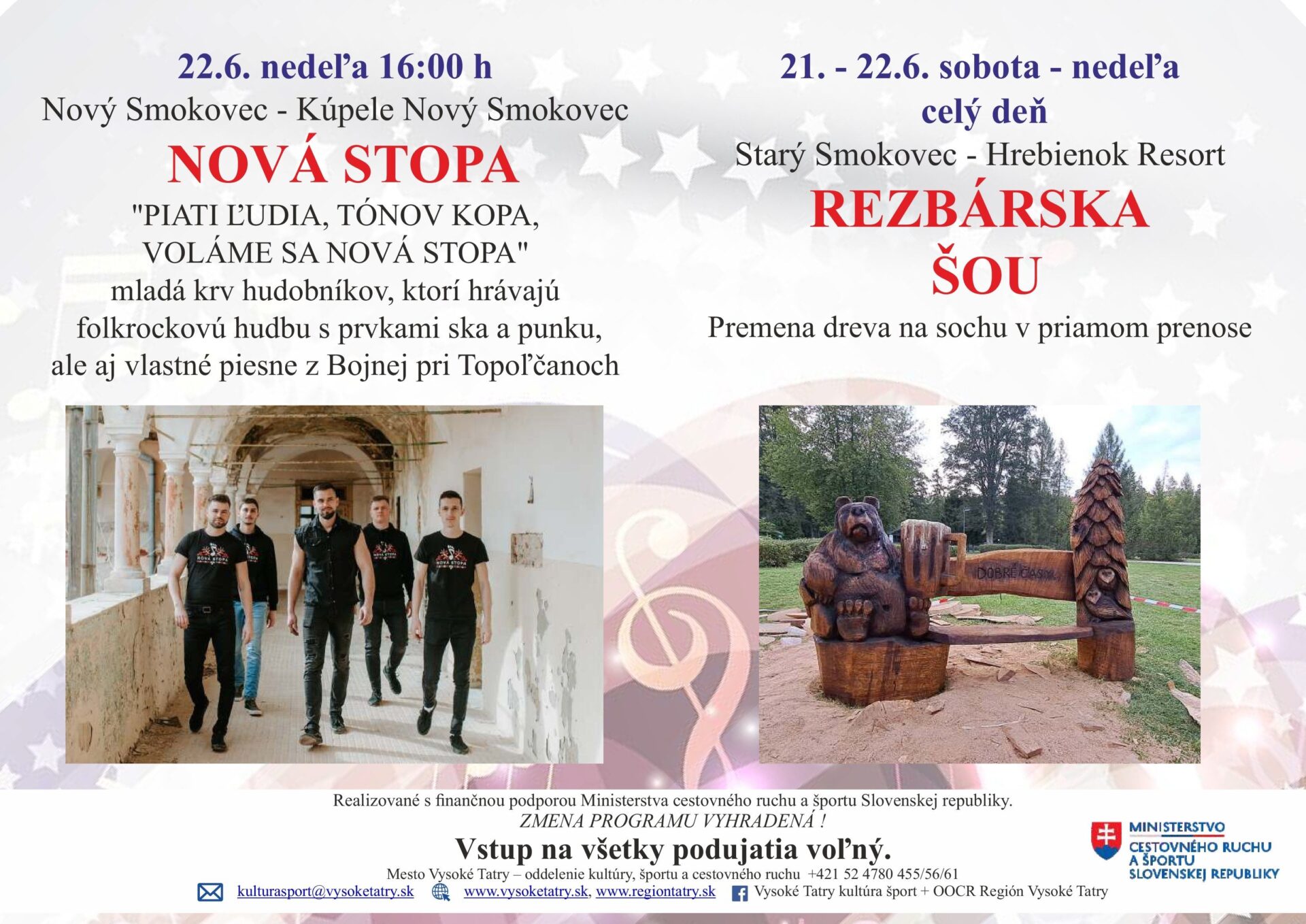 Koncert Tatranského kultúrneho leta – NOVÁ STOPA