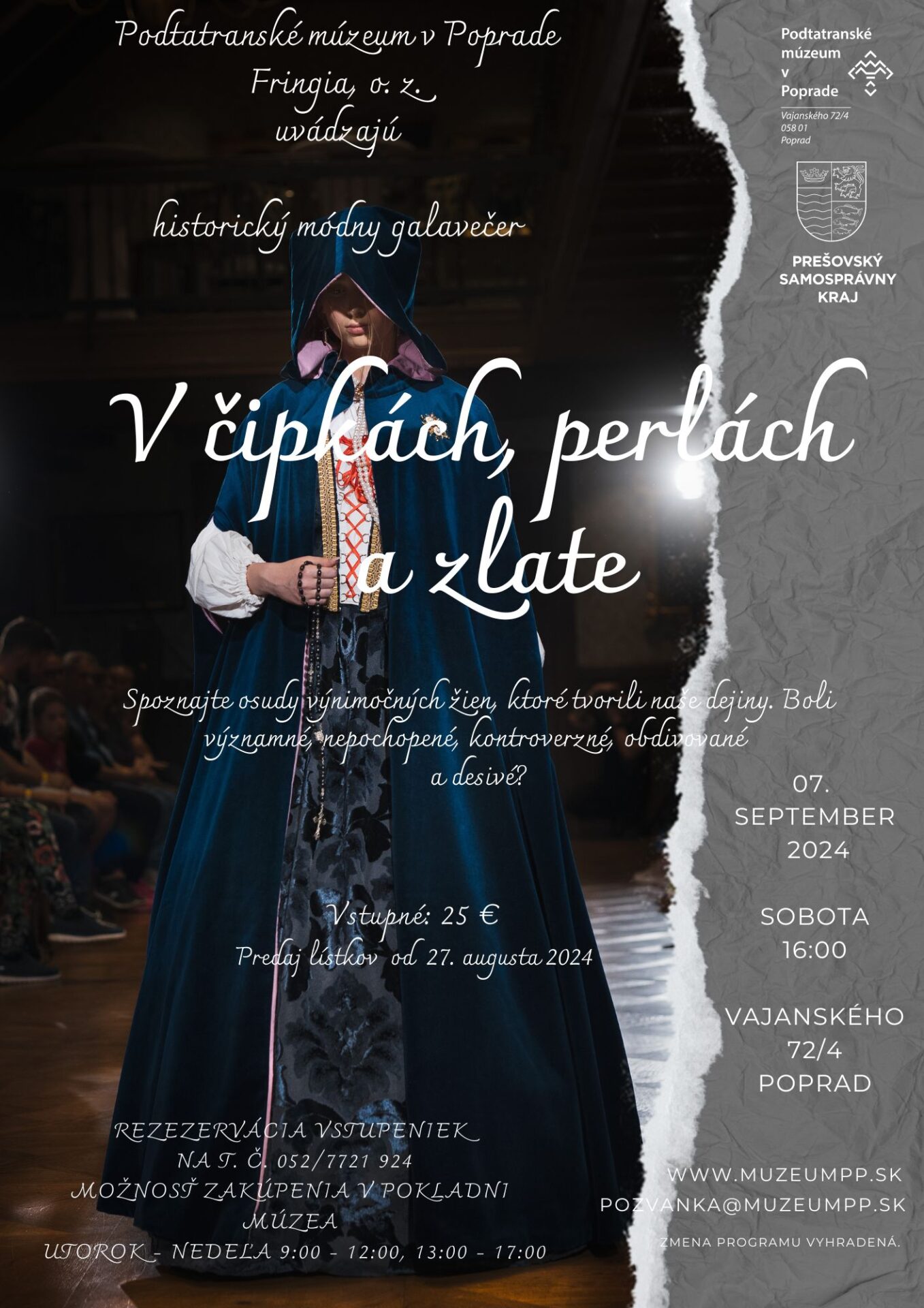 HISTORICKÝ MÓDNY GALAVEČER