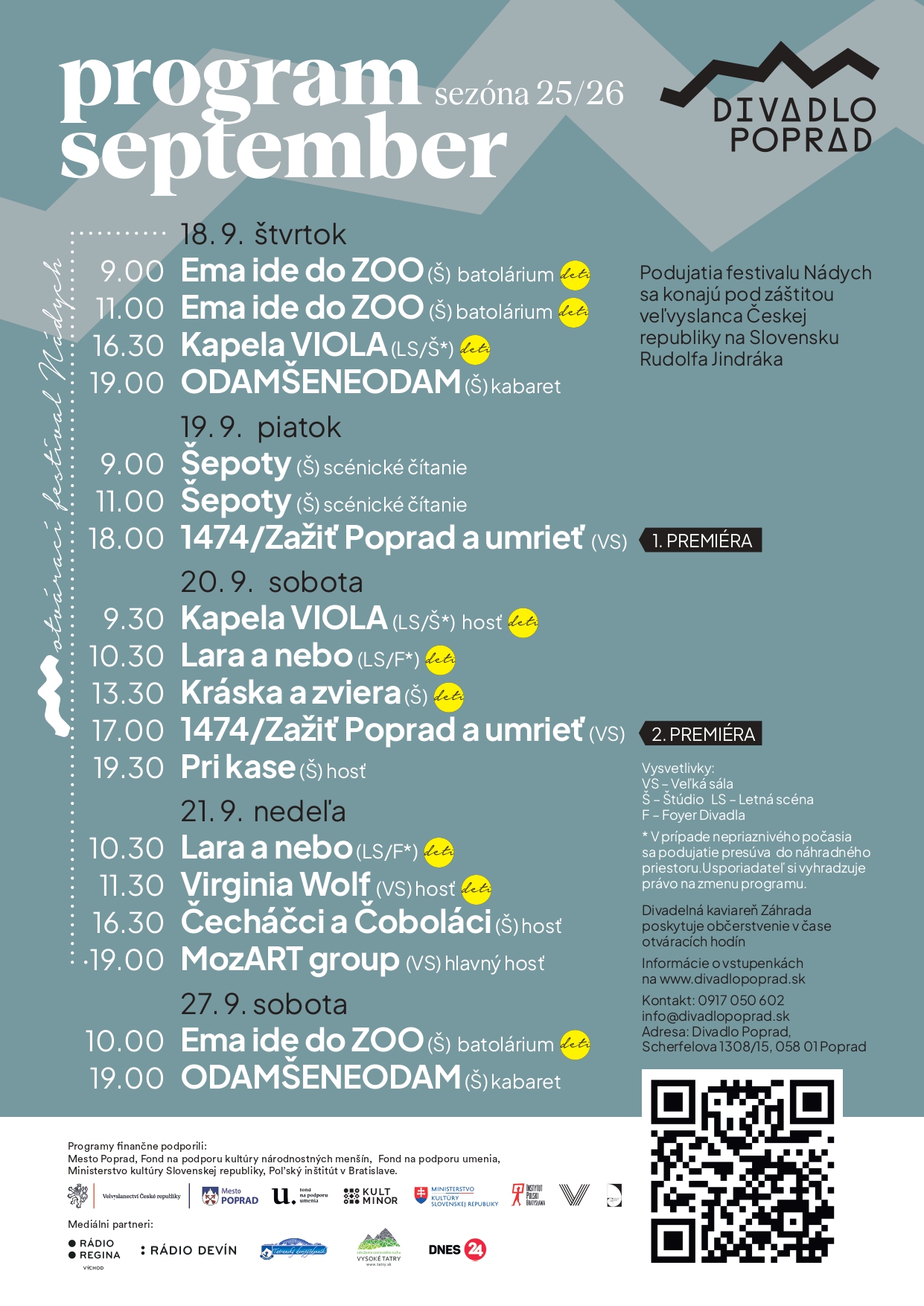 Divadlo EMA IDE DO ŠKOLY a ODAMŠENEODAM
