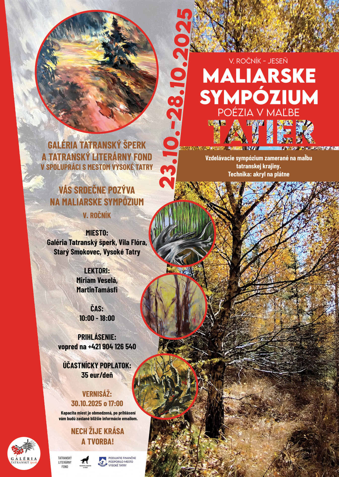 MALIARSKE SYMPÓZIUM – POÉZIA V MAĽBE TATIER – V. ROČNÍK – JESEŇ