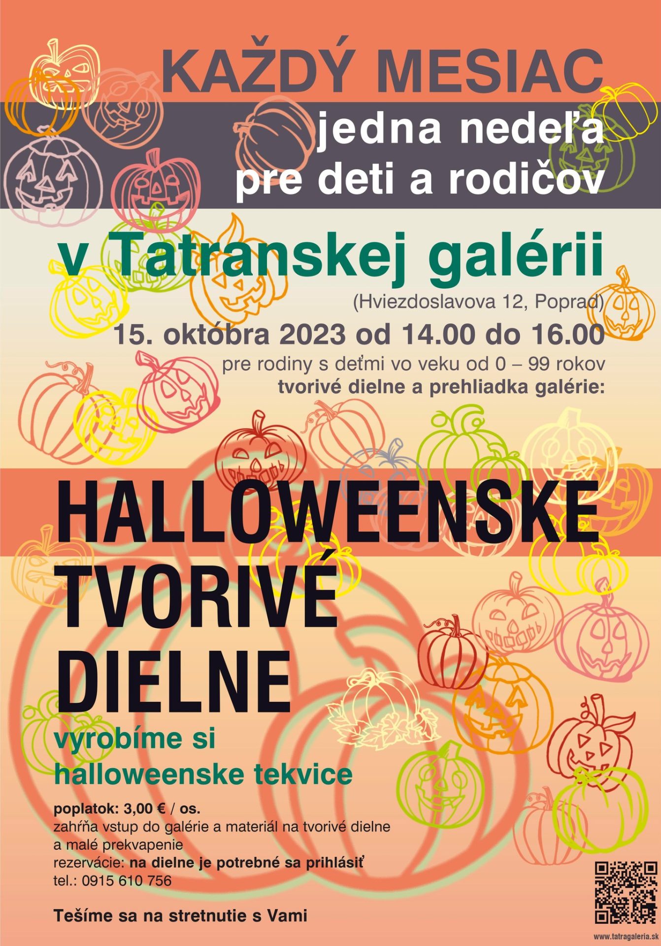 Nedeľné tvorivé dielne HALLOWEEN