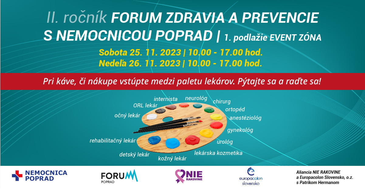 II. ročník Forum prevencie a zdravia s nemocnicou Poprad